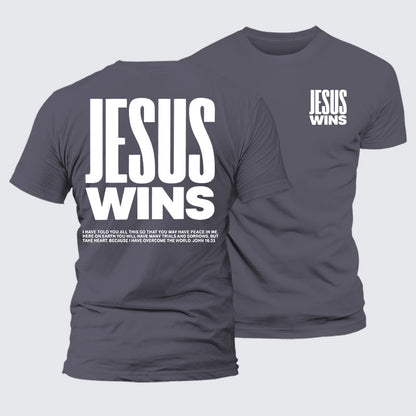 Luxe Mercerized Cotton Tee - Jesus Wins