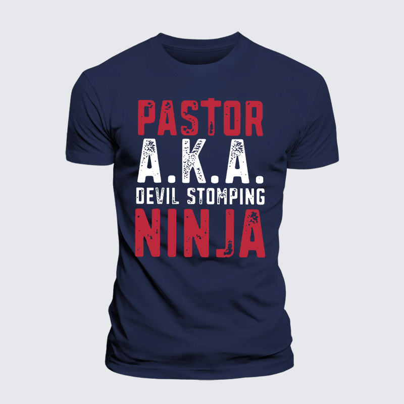Luxe Mercerized Cotton Tee - Pastor Aka Devil Stomping Ninja