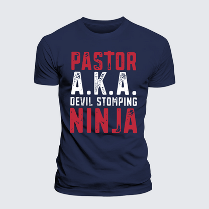 Luxe Mercerized Cotton Tee - Pastor Aka Devil Stomping Ninja