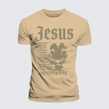 Luxe Mercerized Cotton Tee - Jesus Is My God King Lord