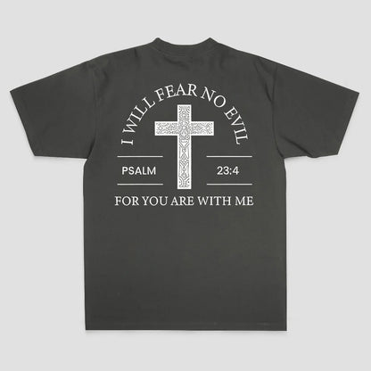 I Will Fear No Evil Printed Men's T-shirt