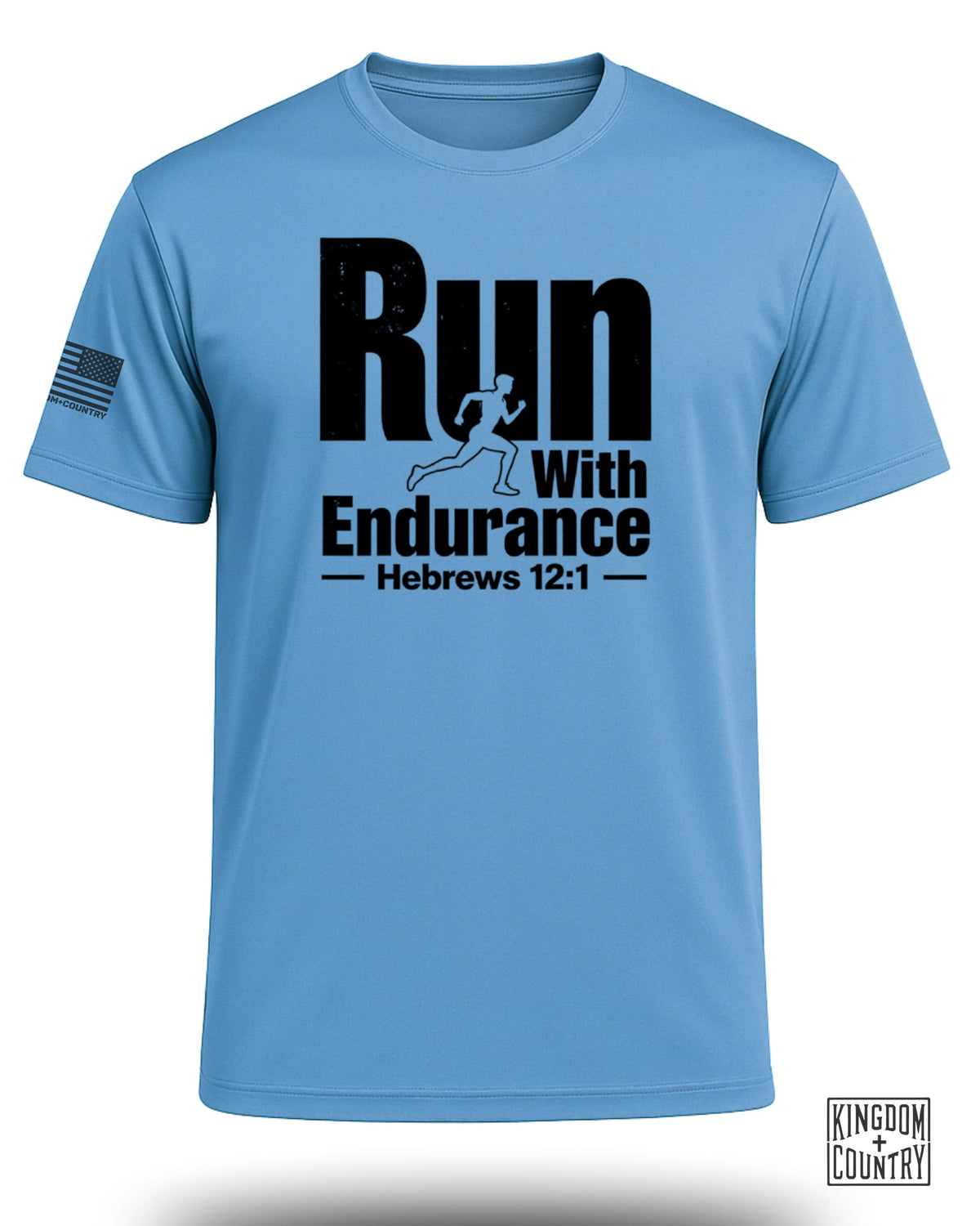 Run With Endurance Hebrews 12:1 Performance Shirt