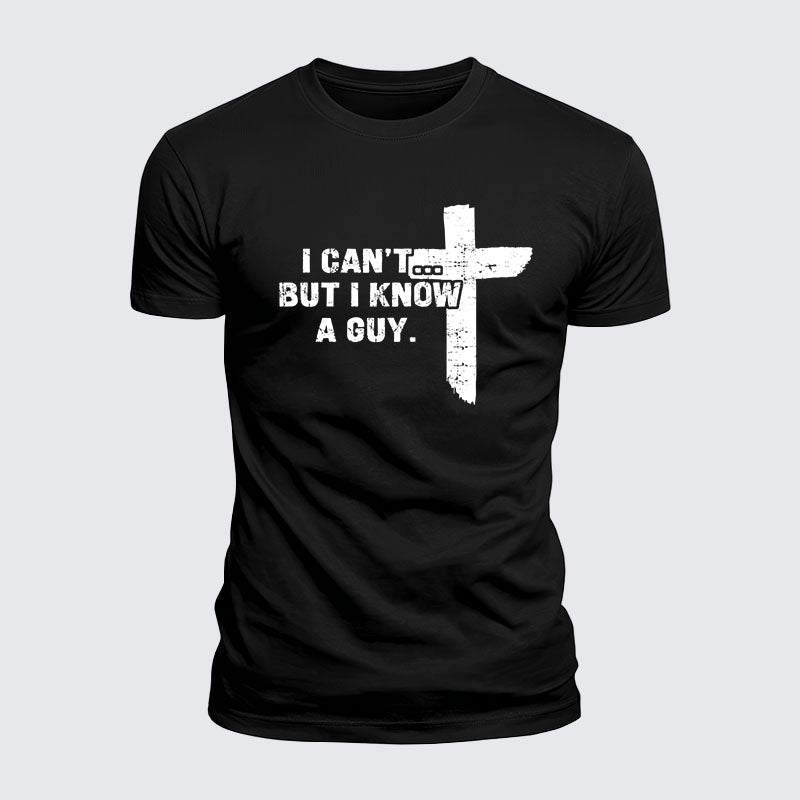 Luxe Mercerized Cotton Tee - I Can't But I Know A Guy