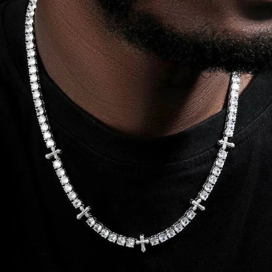 5mm Iced Cross Tennis Chain