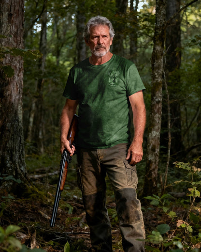 I've Got Hunting In My Veins And Jesus In My Heart Green T-Shirt