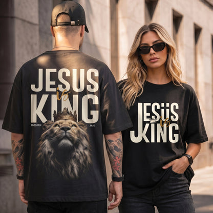 Jesus Is King Lion of Judah Unisex Shirt - Christian Hoodie Streetwear