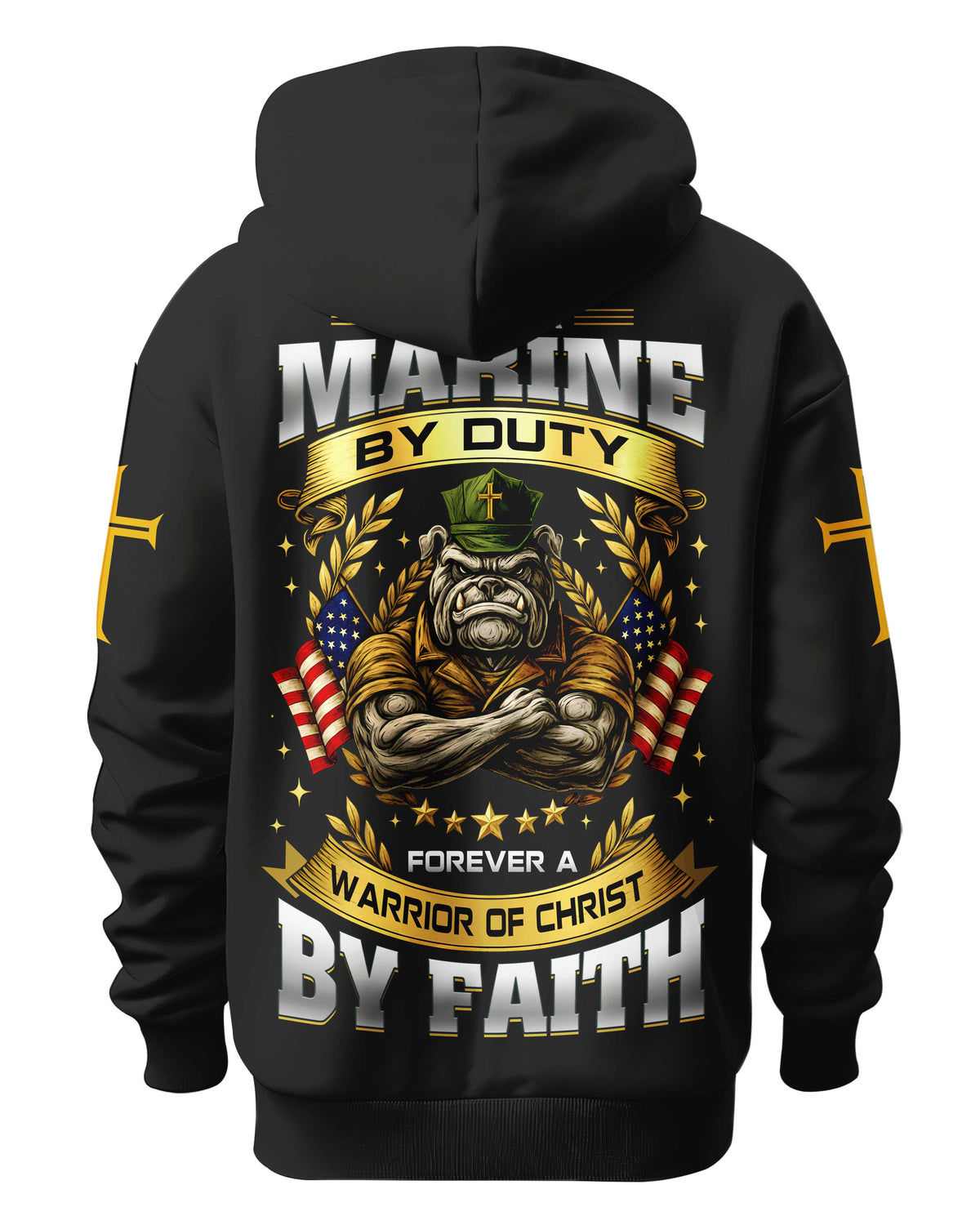 Once A Marine By Duty Forever A Warrior Of Christ By Faith Hoodie