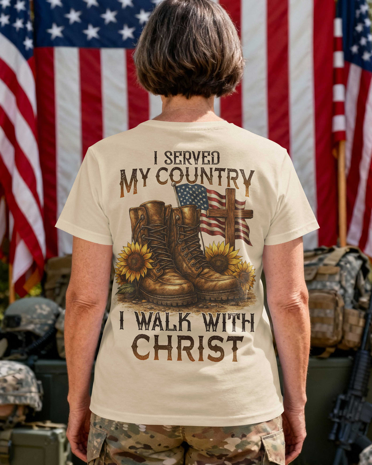 I Served My Country I Walk With Christ T-Shirt
