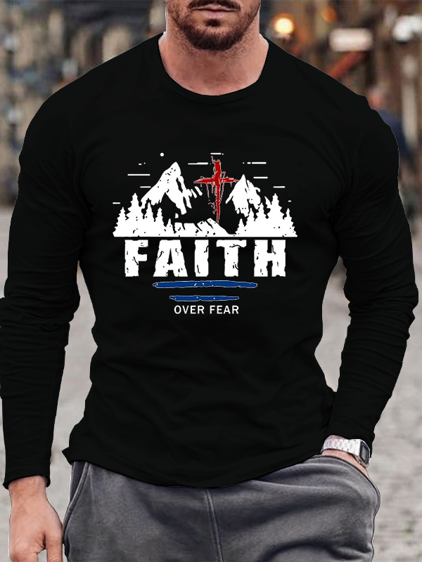 Faith Over Fear Long Sleeve T-Shirt