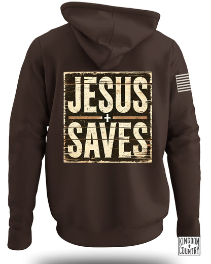 Jesus Saves Graphic Hoodie
