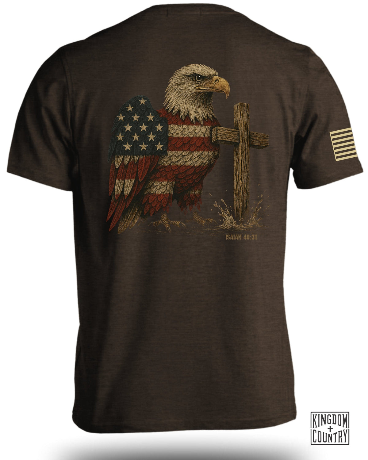 Patriotic Eagle Isaiah 40 31 T-Shirt