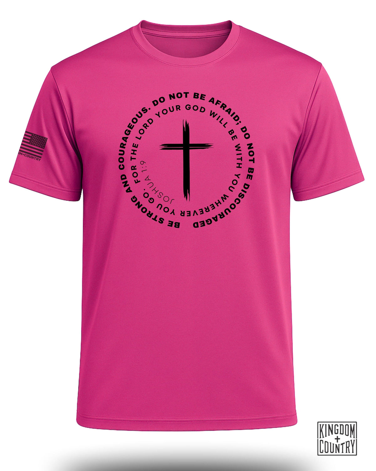Joshua 1:9 Courage Cross Performance Shirt