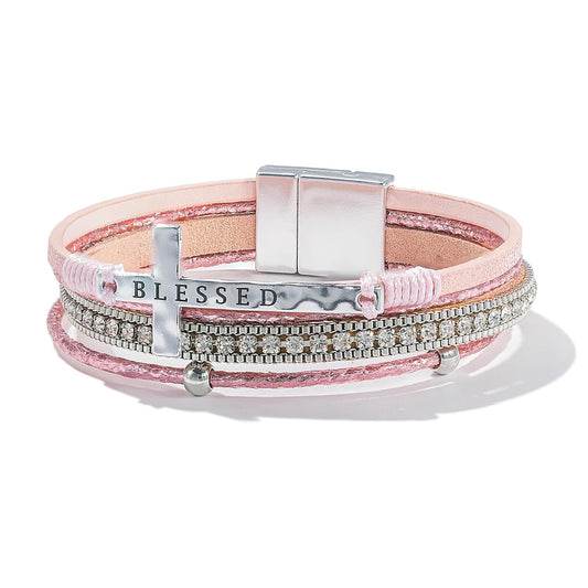Handwoven Western-style Cross Bracelet