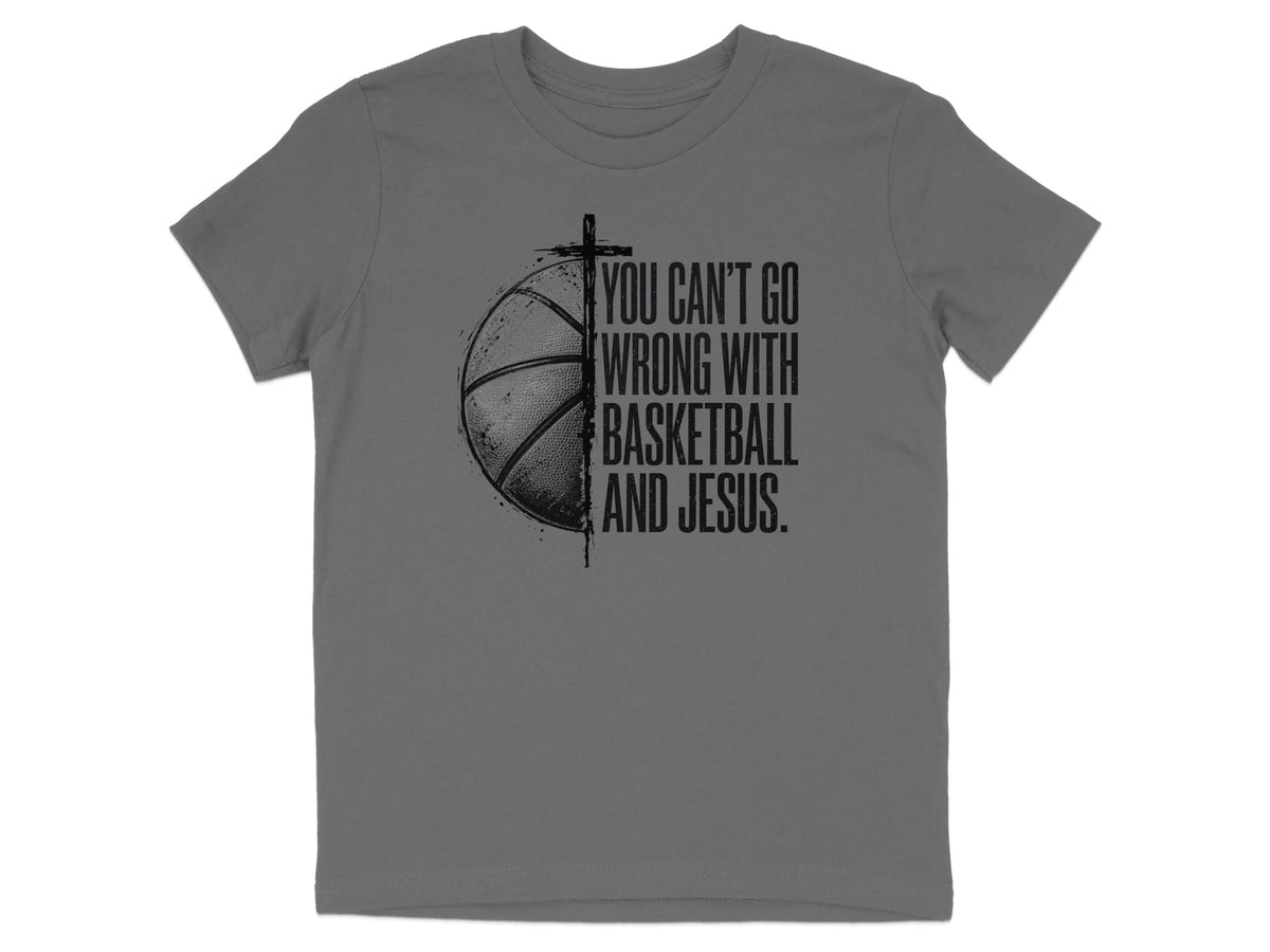 Basketball And Jesus Youth T-Shirt