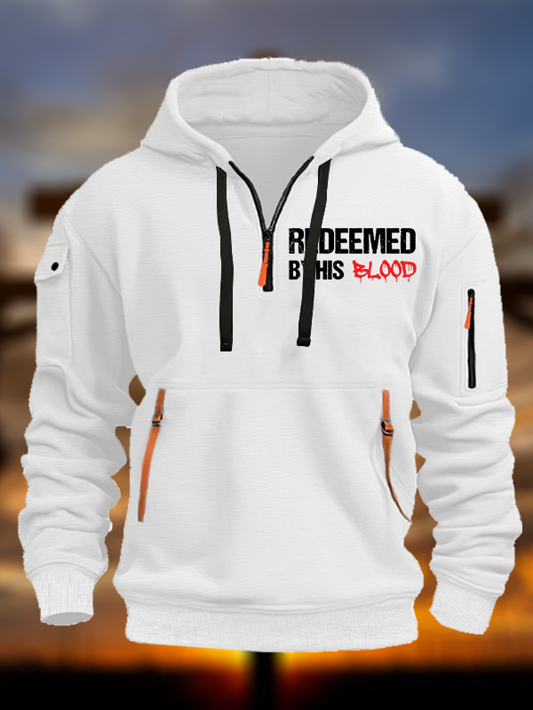 Redeemed By His Blood Jesus God Christian Zipper Hoodies