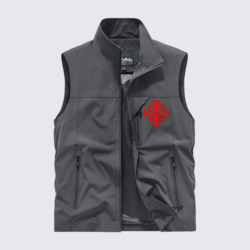 Yeshua The King Is Coming Hebrew Name Jesus God Christian Outdoor Quick-dry Vest