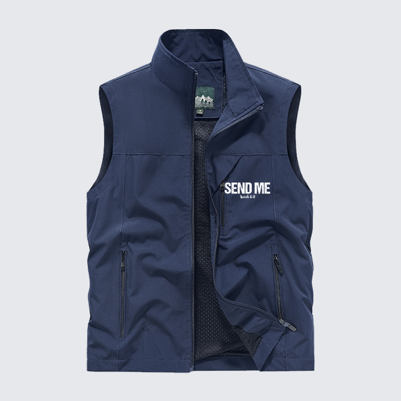 Isaiah 6:8 - SEND ME Jesus God Christian Outdoor Quick-dry Vest