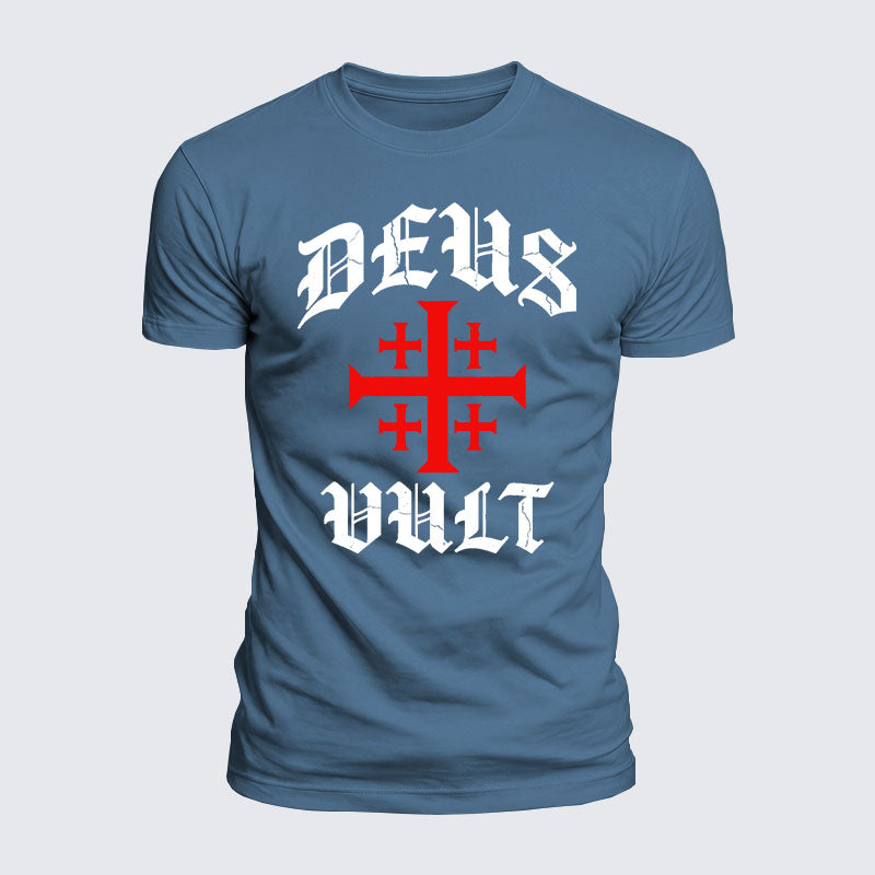 Luxe Mercerized Cotton Tee - Deus Vult