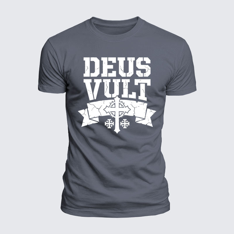 Luxe Mercerized Cotton Tee - Deus Vult