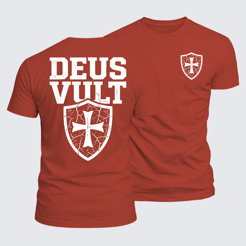 Luxe Mercerized Cotton Tee - Deus Vult