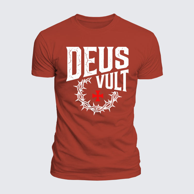Luxe Mercerized Cotton Tee - Deus Vult