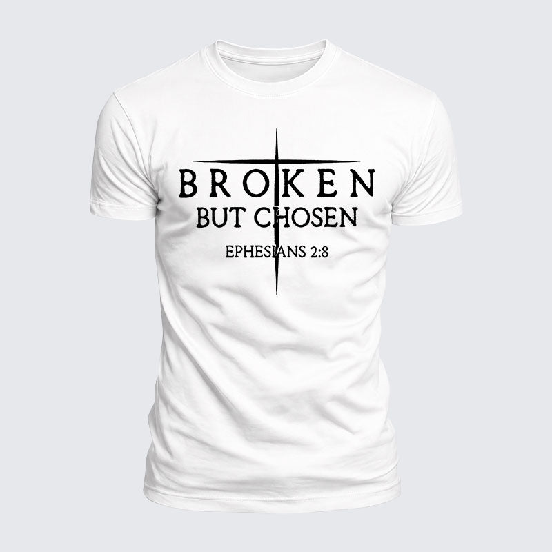 Luxe Mercerized Cotton Tee - Broken But Chosen