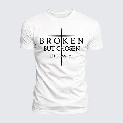 Luxe Mercerized Cotton Tee - Broken But Chosen
