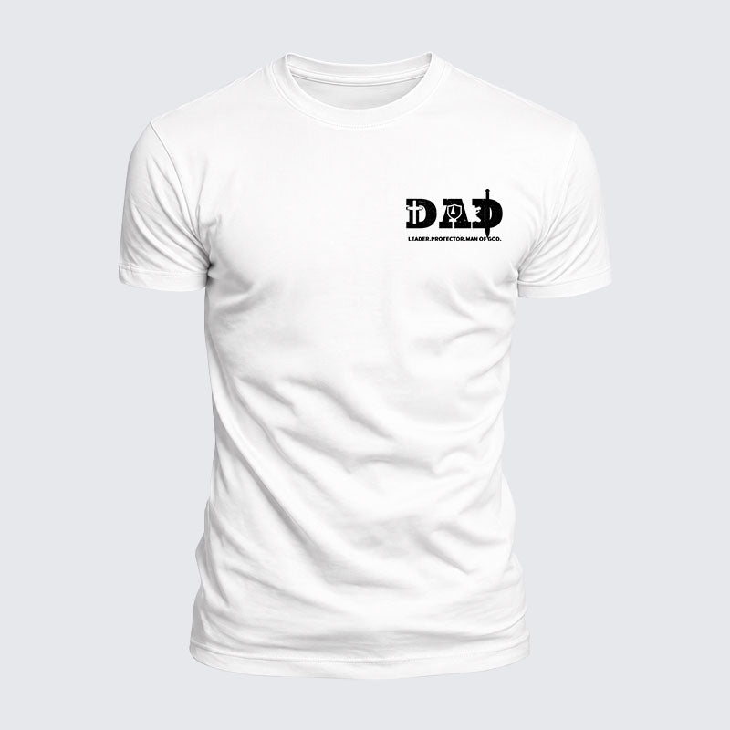 Luxe Mercerized Cotton Tee - Dad-Leader Protector Man Of God