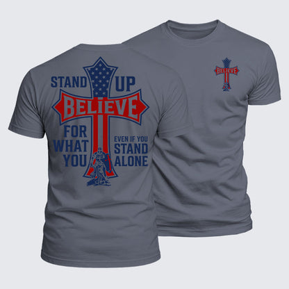 Luxe Mercerized Cotton Tee - Stand Up For What You Believe