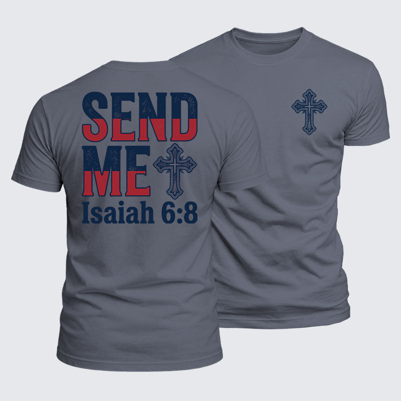 Luxe Mercerized Cotton Tee - Isaiah 6:8 - SEND ME