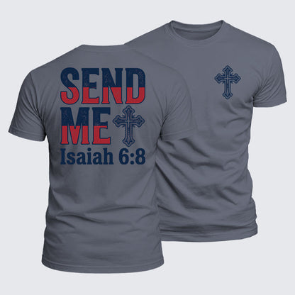 Luxe Mercerized Cotton Tee - Isaiah 6:8 - SEND ME