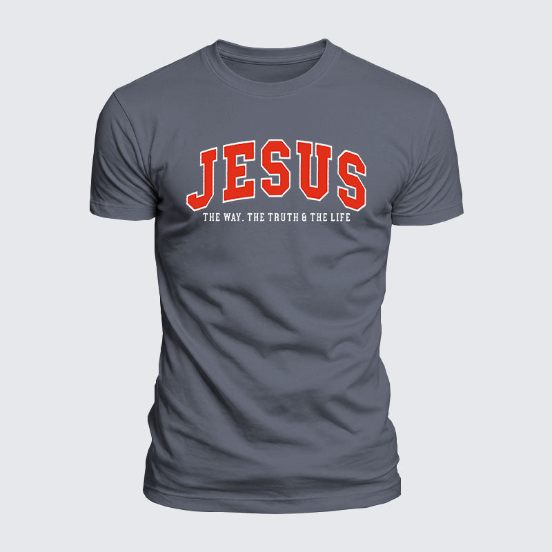 Luxe Mercerized Cotton Tee - Jesus The Way The Truth And The Life