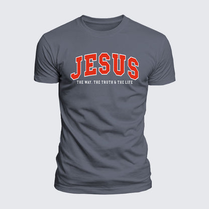Luxe Mercerized Cotton Tee - Jesus The Way The Truth And The Life