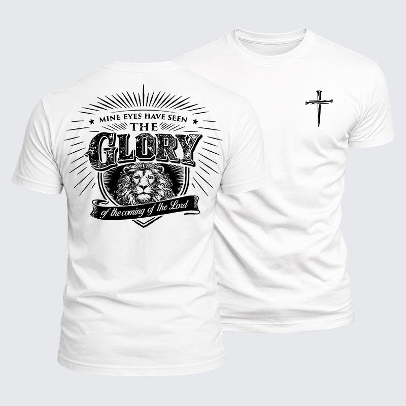 Luxe Mercerized Cotton Tee - Mine Eyes Have Seen The Glory