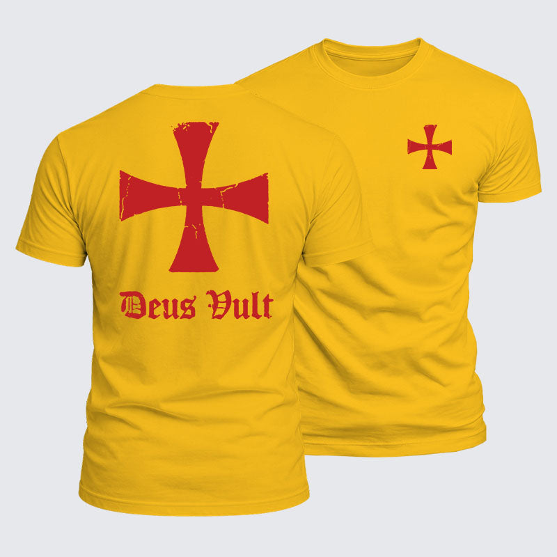Luxe Mercerized Cotton Tee - Deus Vult