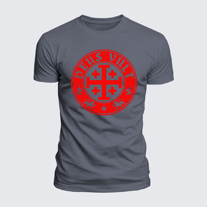 Luxe Mercerized Cotton Tee - Deus Vult