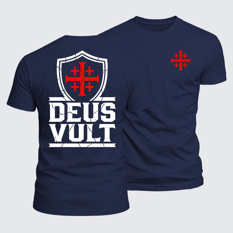 Luxe Mercerized Cotton Tee - Deus Vult