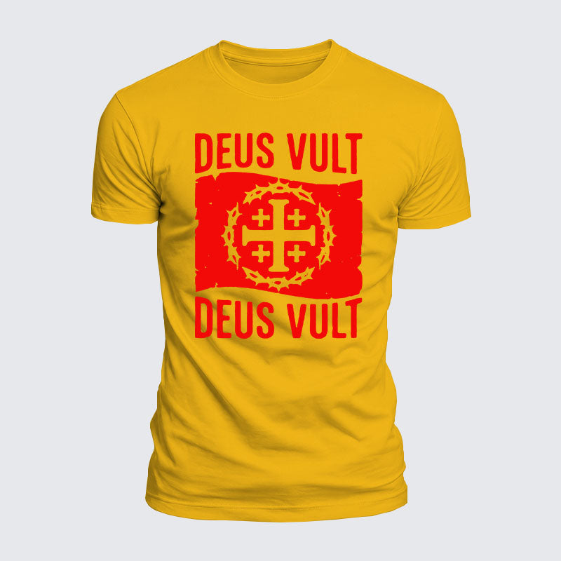 Luxe Mercerized Cotton Tee - Deus Vult