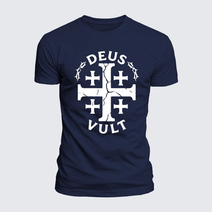 Luxe Mercerized Cotton Tee - Deus Vult