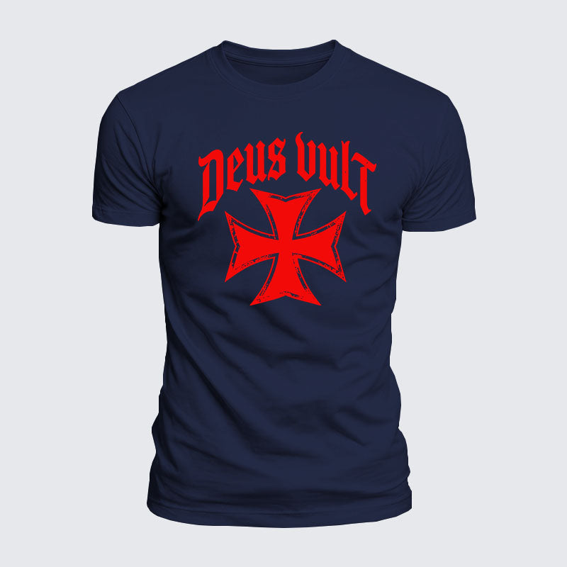 Luxe Mercerized Cotton Tee - Deus Vult