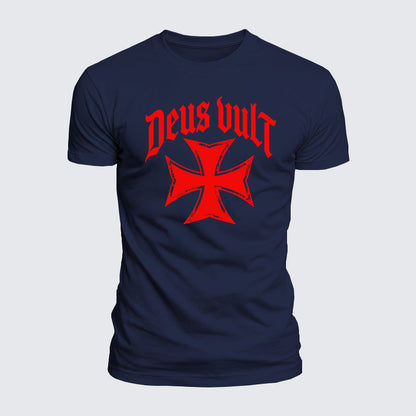 Luxe Mercerized Cotton Tee - Deus Vult