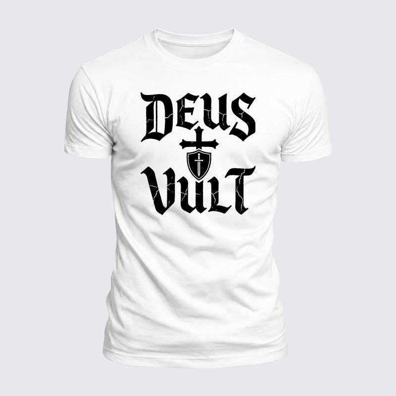 Luxe Mercerized Cotton Tee - Deus Vult