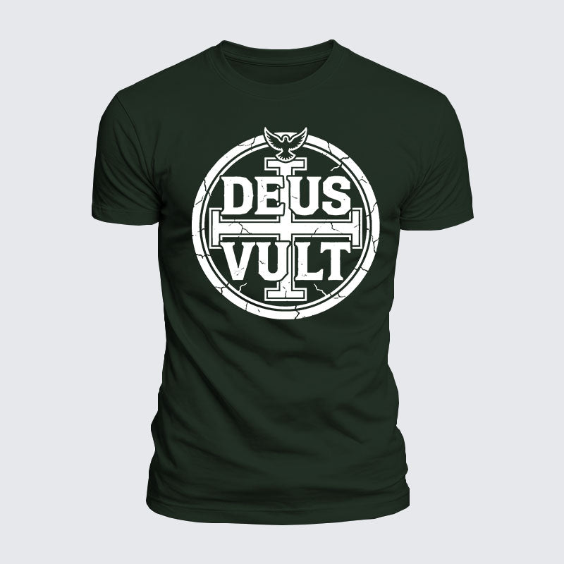 Luxe Mercerized Cotton Tee - Deus Vult