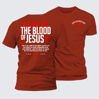 Luxe Mercerized Cotton Tee - What Can Wash Away My Sins