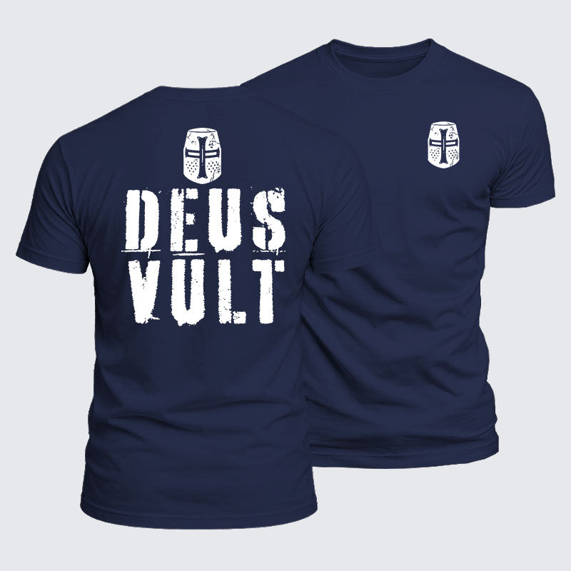 Luxe Mercerized Cotton Tee - Deus Vult
