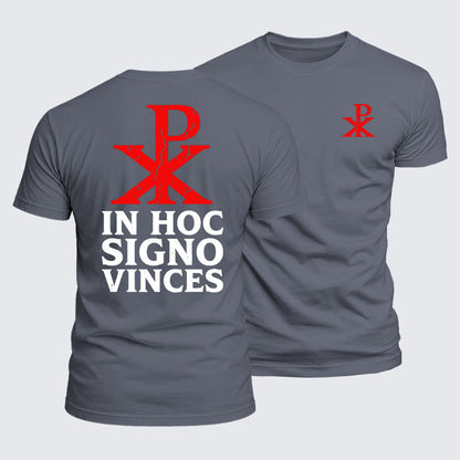 Luxe Mercerized Cotton Tee - In Hoc Signo Vinces