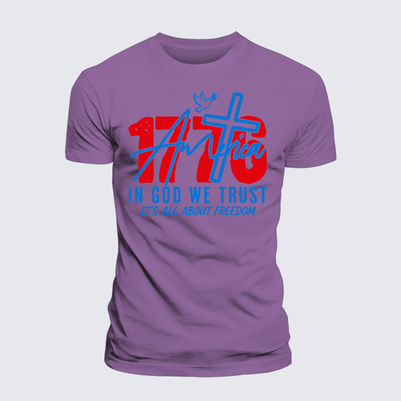 Luxe Mercerized Cotton Tee - 1776 In God We Trust