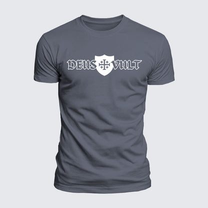 Luxe Mercerized Cotton Tee - Deus Vult