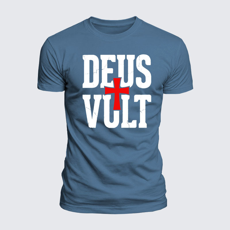 Luxe Mercerized Cotton Tee - Deus Vult