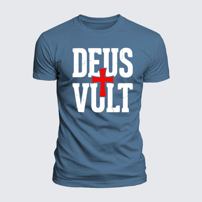 Luxe Mercerized Cotton Tee - Deus Vult